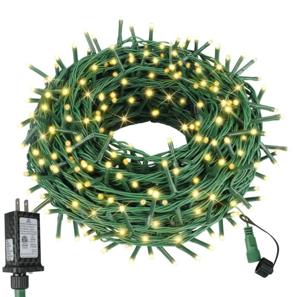 Warm White LED Christmas Lights 50ft NEW